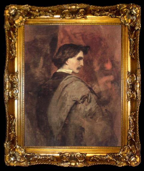 framed  Anselm Feuerbach self portrait, ta009-2